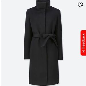 Uniqlo Wool Blend Stand Collar Coat -Small